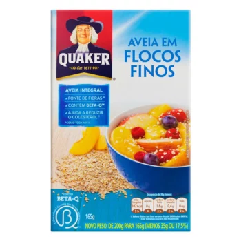 AVEIA QUAKER FLOCOS FINOS 165G