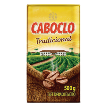 Café Torrado e Moído a Vácuo Tradicional Caboclo Pacote 500g