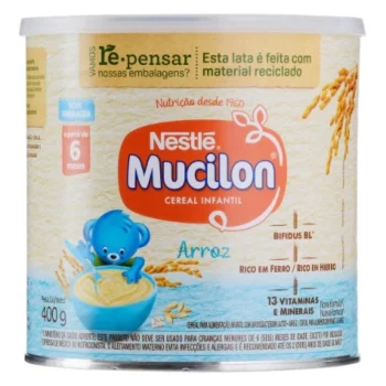Cereal Infantil Arroz Mucilon Lata 400g