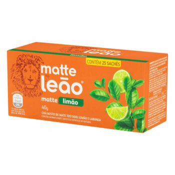 Chá Mate Limão Matte Leão Caixa 40g 25 Unidades