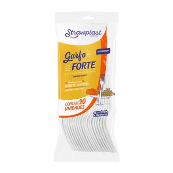 GARFO STRAWPLAST LINHA LEVE CRISTAL 50 UN   6093