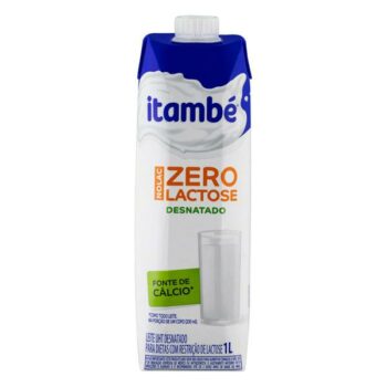 Leite UHT Desnatado Zero Lactose Itambé Nolac Caixa com Tampa 1l