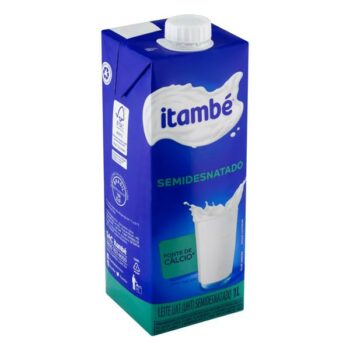 Leite UHT Semidesnatado Itambé Caixa com Tampa 1l