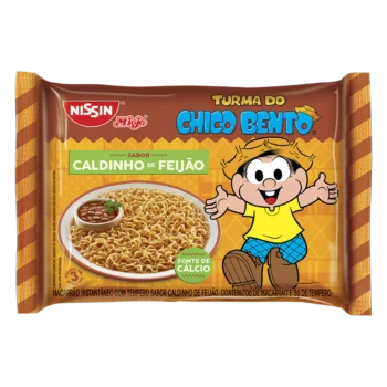 Macarrão Instantâneo Caldinho de Feijão Turma do Chico Bento Nissin Miojo Pacote 75g