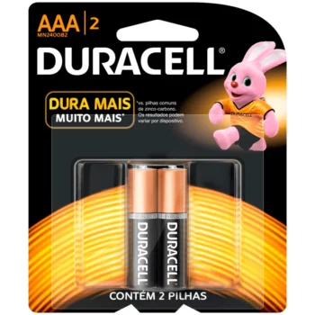 PILHA DURACELL ALCALINA AAA 2UND