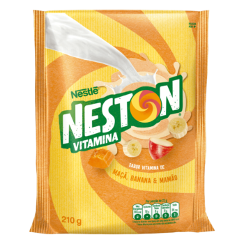 Pó para Preparo de Bebida Vitamina de Maçã, Banana & Mamão Neston Pacote 210g
