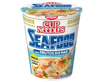 Macarrão Instantâneo Frutos do Mar Nissin Cup Noodles Copo 65g