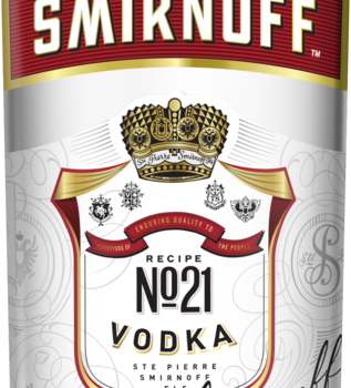 Vodka Destilada Smirnoff Garrafa 998ml